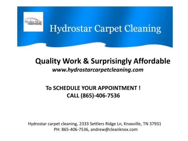 Carpet Steam Cleaners Knoxville