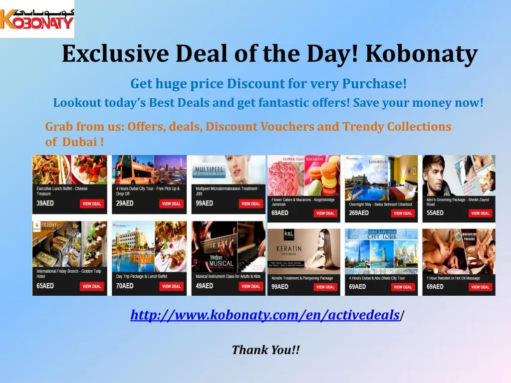 exclusive deal of the day kobonaty