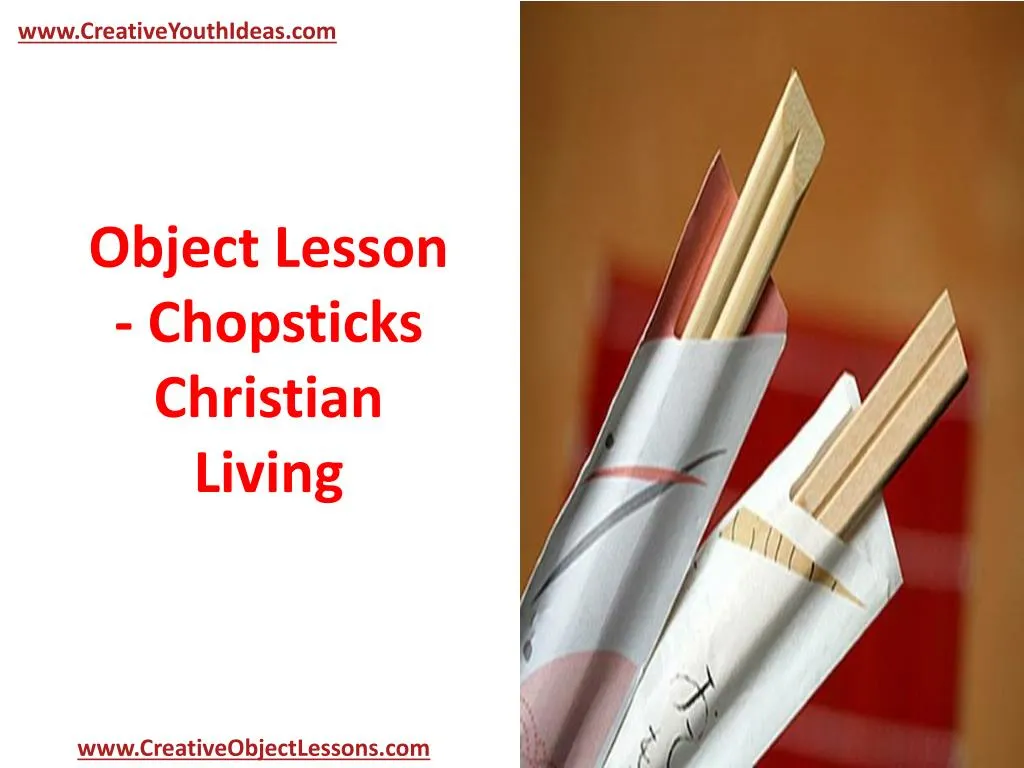 object lesson chopsticks christian living