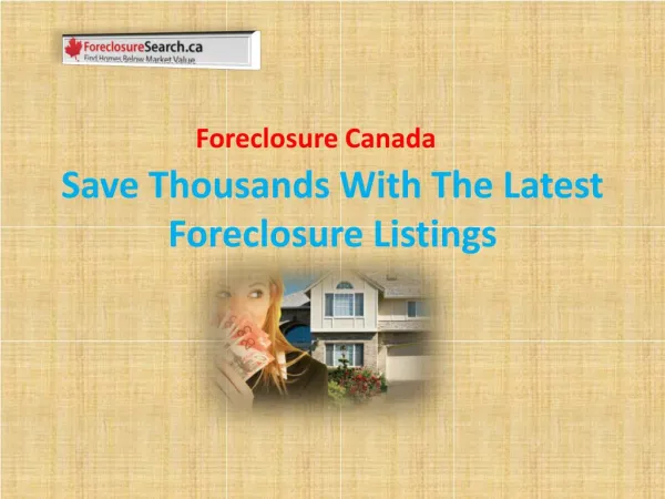 Find Home Below Market Value | Foreclosures Canada