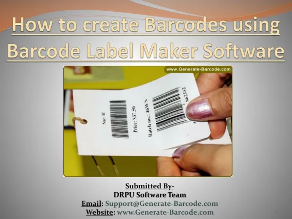 How to create Barcodes using Barcode Label Maker Software
