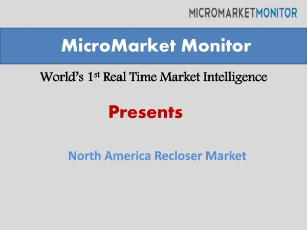 North America Reclosers Market