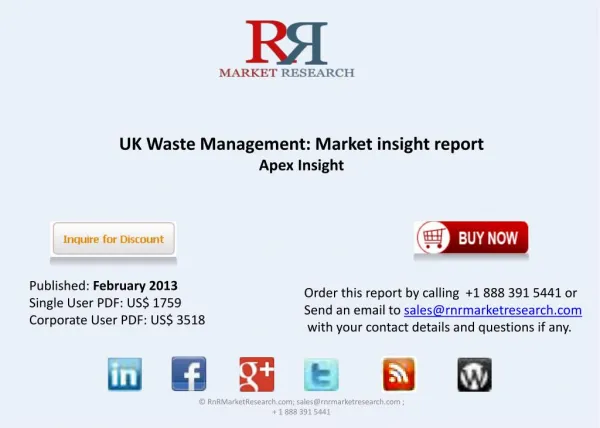 Analysis of UK Waste Management Market Applications