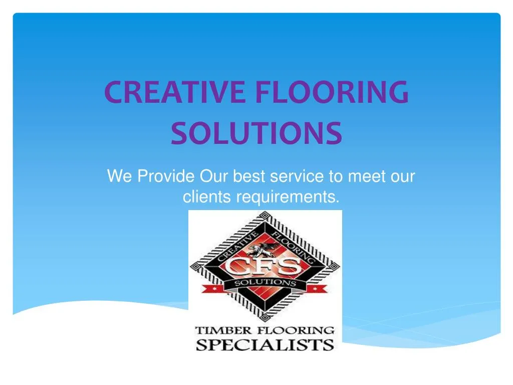 creative flooring solutions