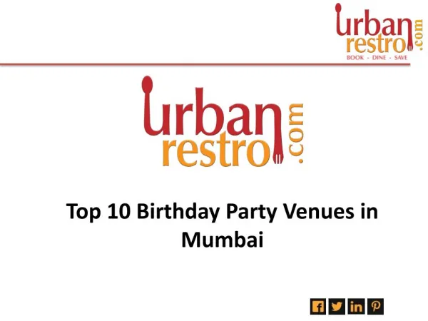 Top 10 Birthday Party Venues In Mumbai