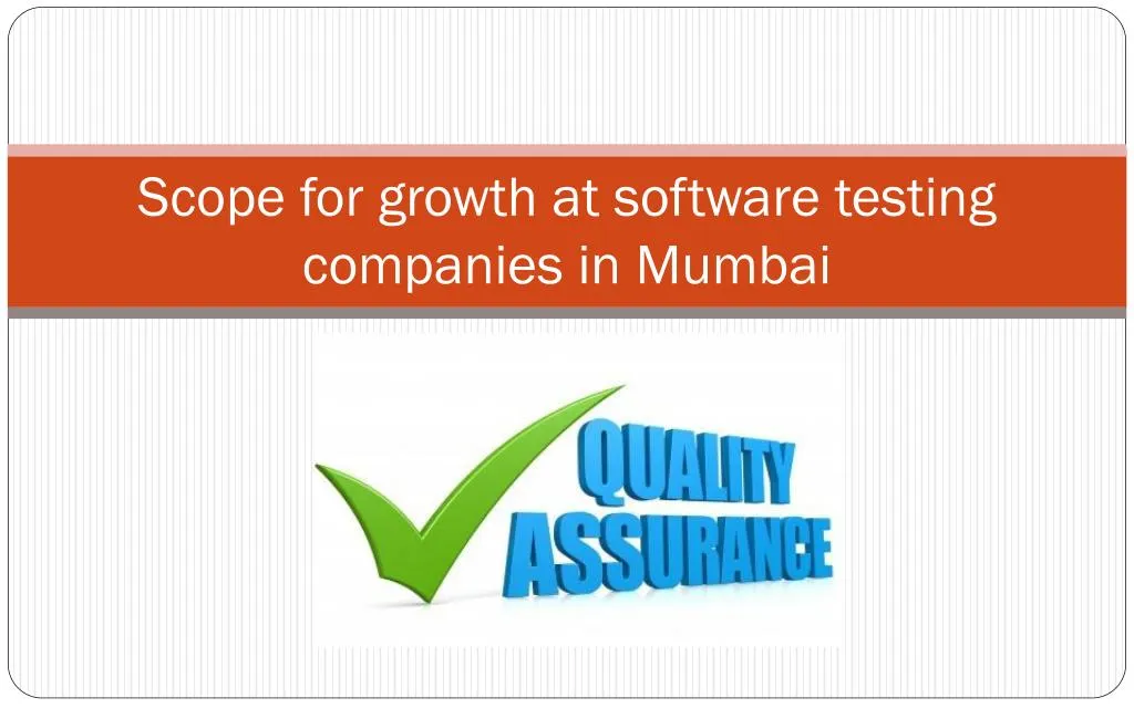 scope for growth at software testing companies in mumbai