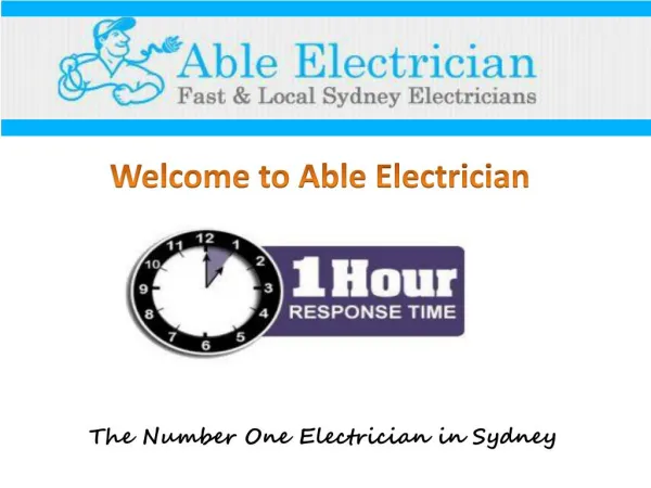Electrician in Sydney