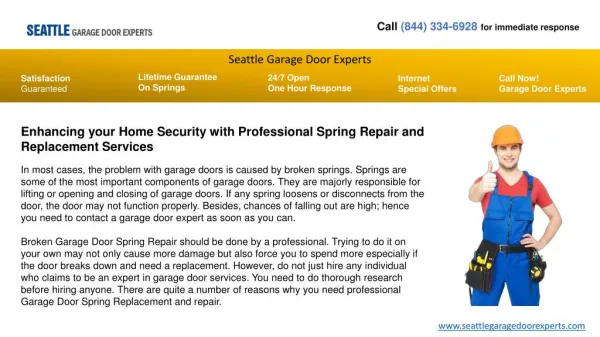 Enhancing your Home Security with Professional Spring Repair