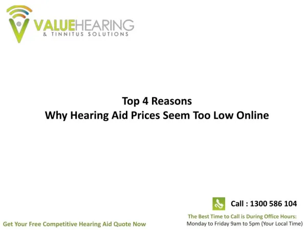 Top 4 Reasons Why Hearing Aid Prices Seem Too Low Online
