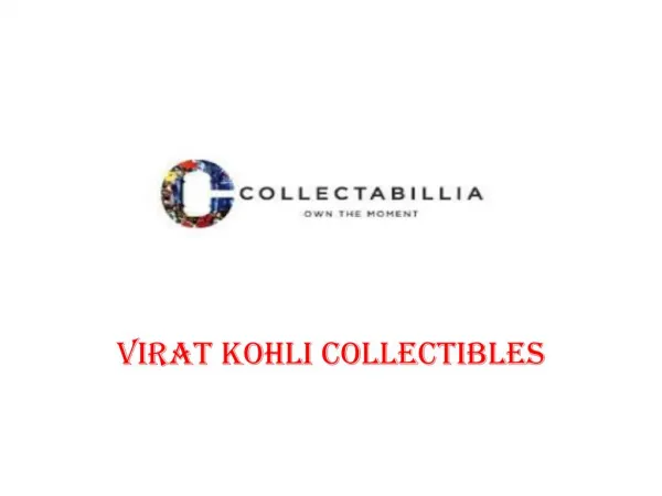 Virat Kohli Collectibles