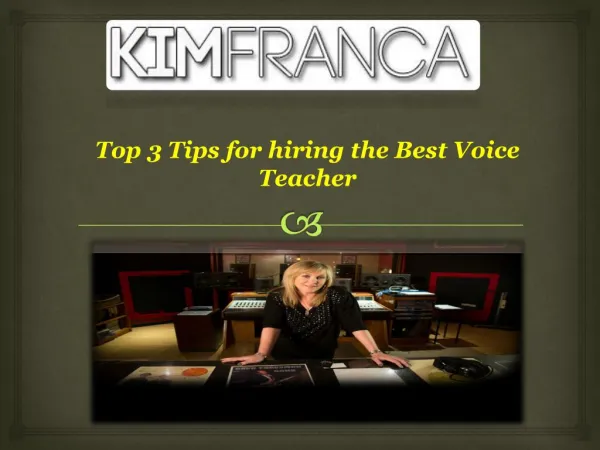 Top 3 Tips for hiring the Best Voice Teacher
