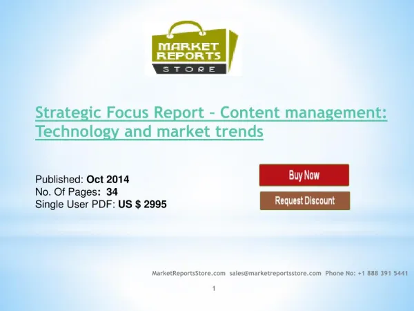 Content Management Market Trends Analysis