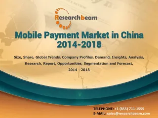 Mobile Payment Market in China 2014-2018