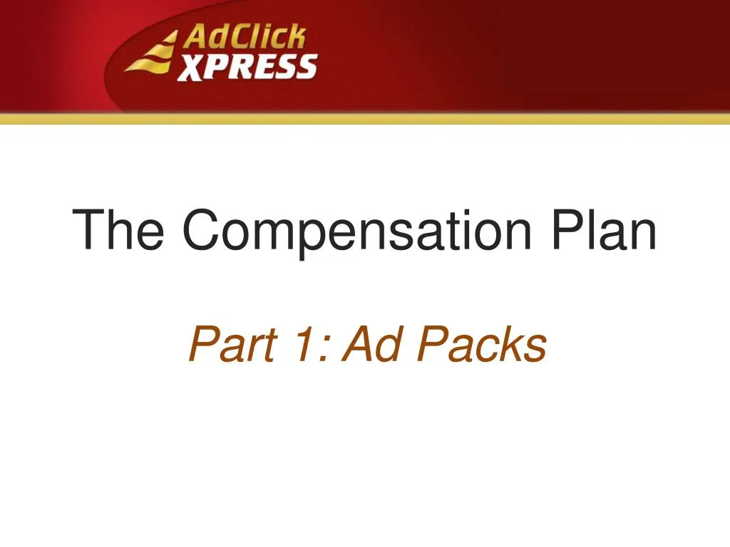 the compensation plan