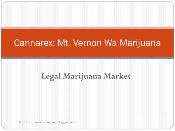 Legal Marijuana Market