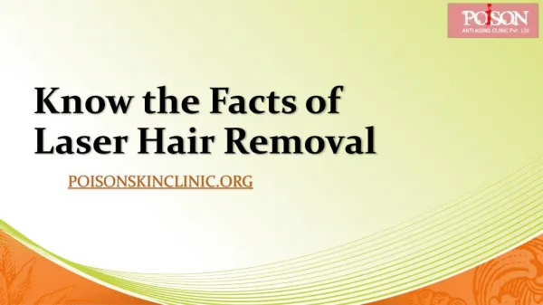 Know the Facts of Laser Hair Removal