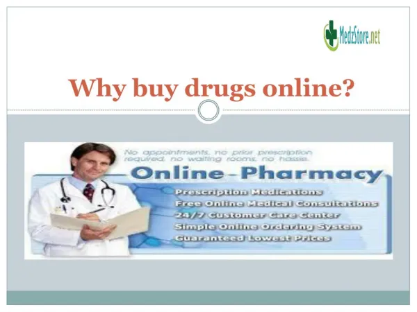 Why buy drugs online?