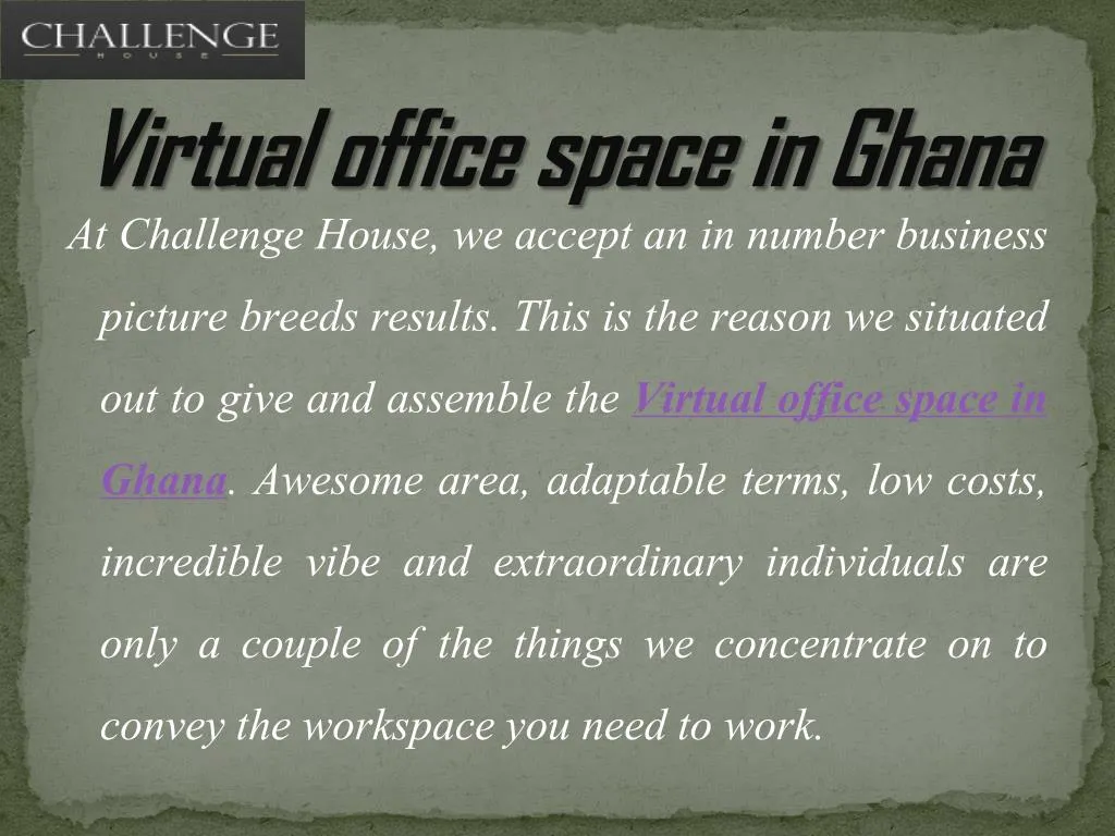 virtual office space in ghana