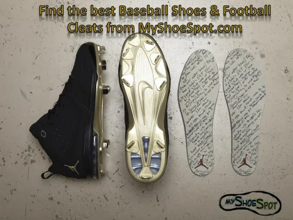Find the best Baseball Shoes & Football Cleats from MyShoeSp