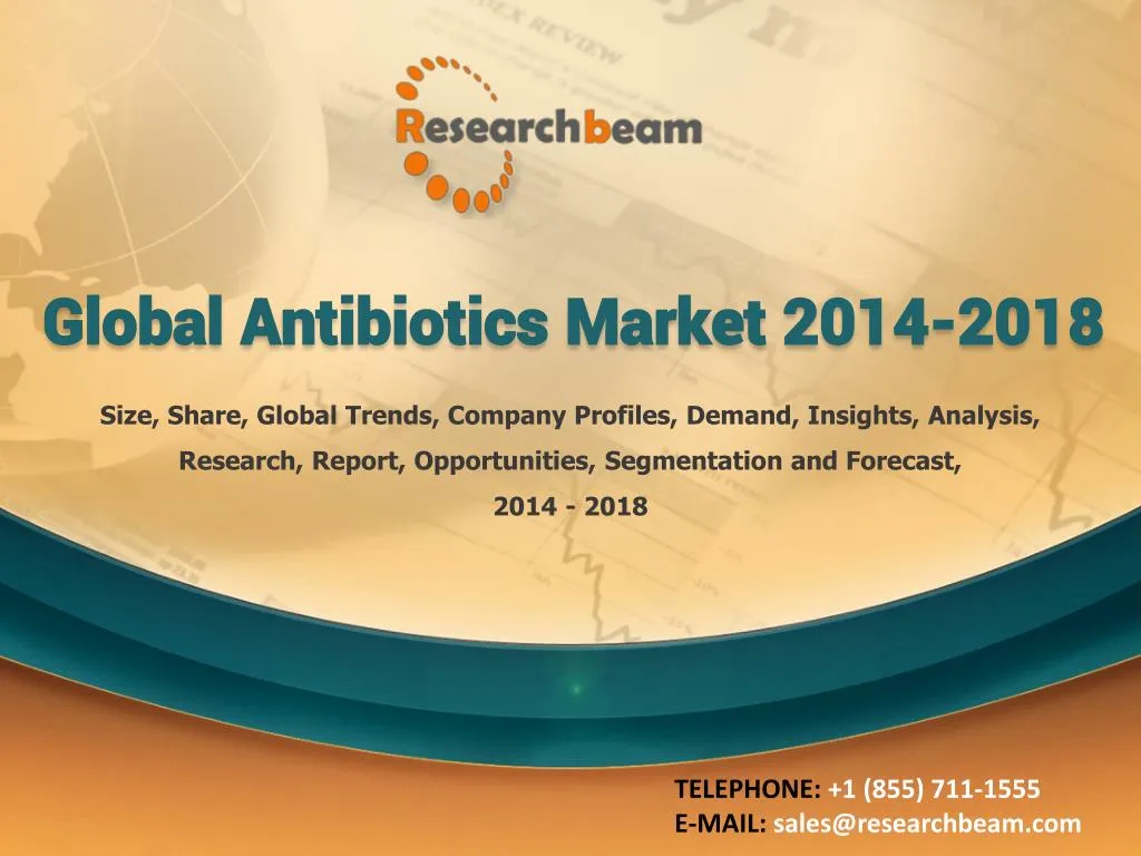 global antibiotics market 2014 2018