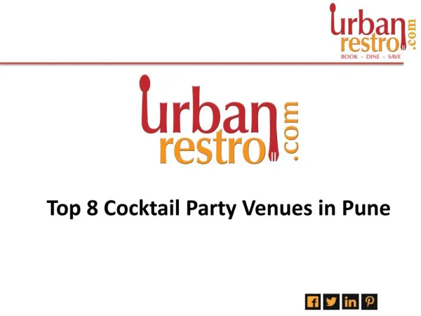 Top 8 Cocktail Party Venues In Pune