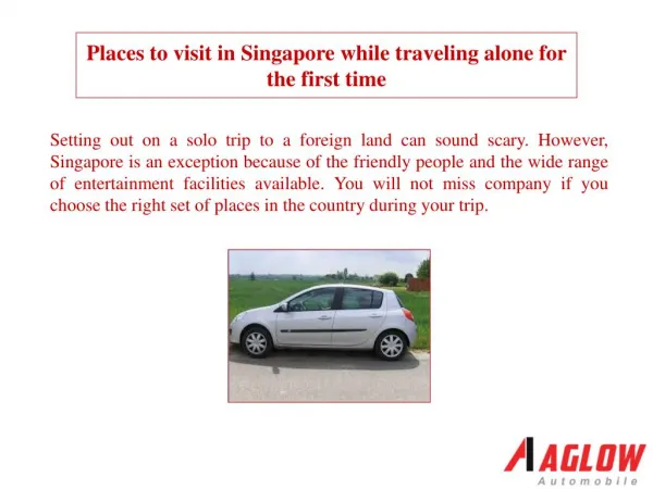 Places to visit in Singapore while traveling alone for the f