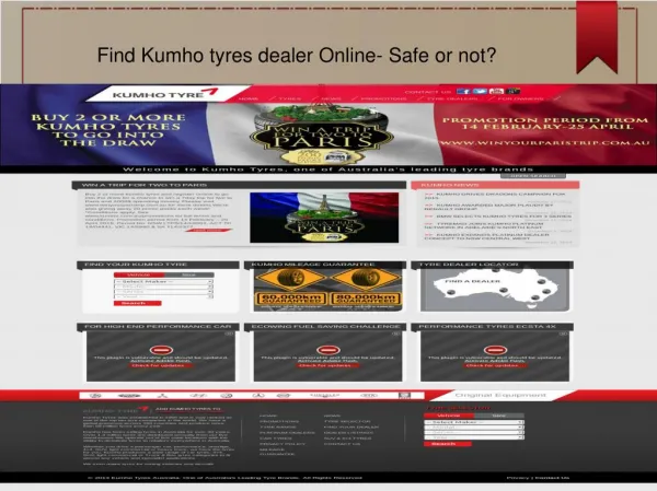 Find Kumho tyres dealer Online
