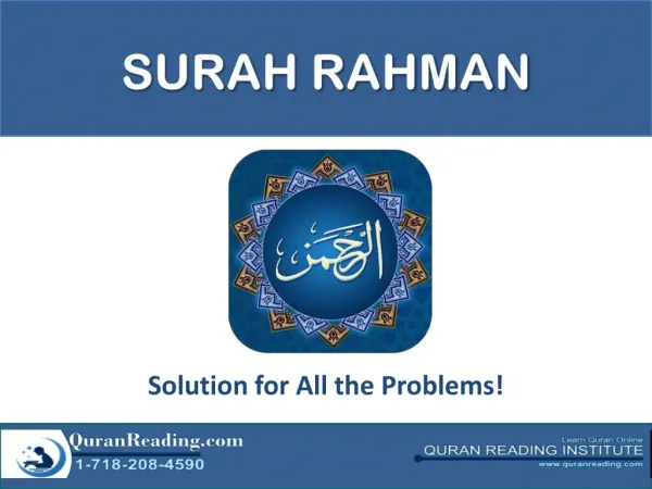 Surah Ar Rahman with Translation