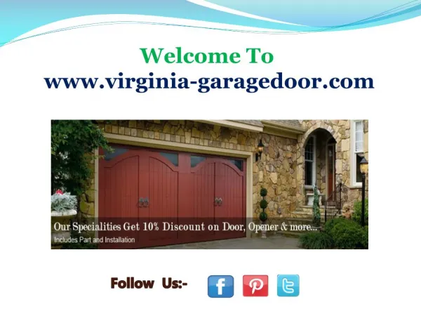 Garage Door Service in Centerville