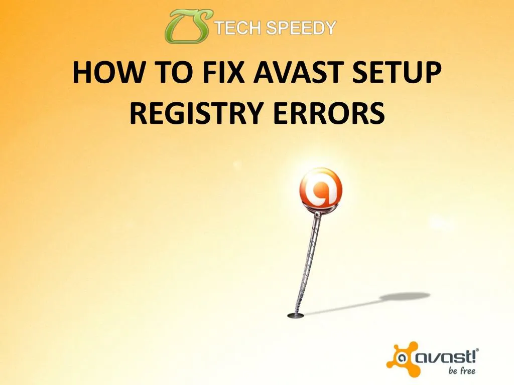 how to fix avast setup registry errors