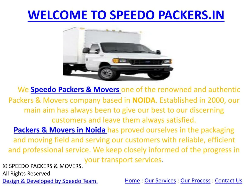 welcome to speedo packers in