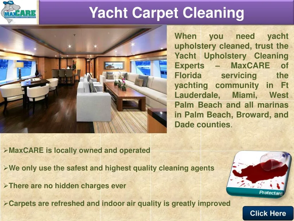 yacht carpet cleaning