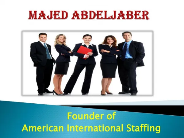 Majed Abdeljaber - AI Staffing