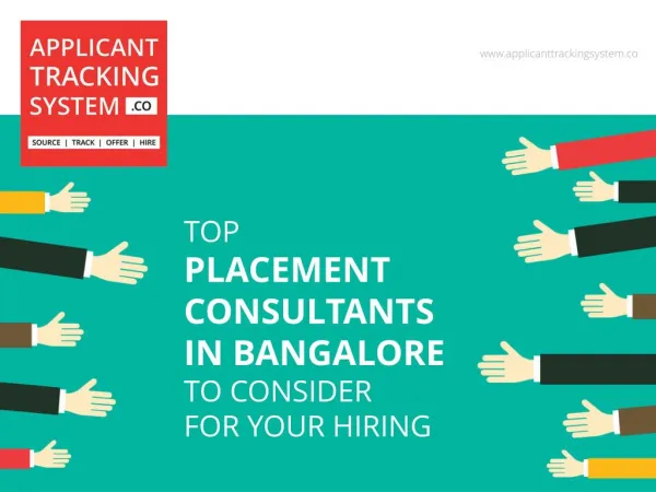 Placement Consultants in Bangalore to consider for Hiring