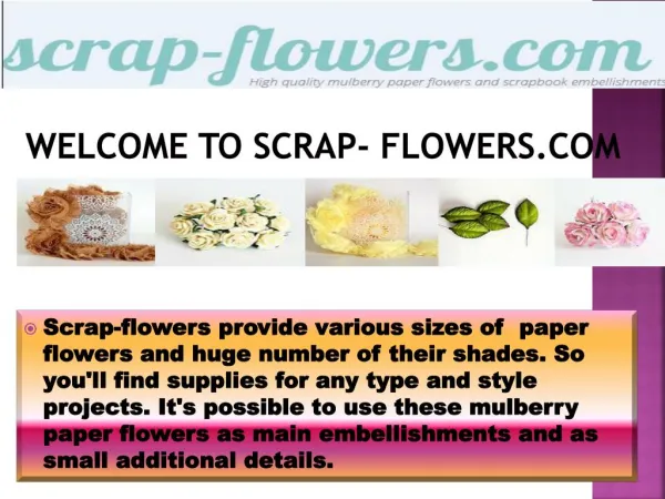paper flowers wholesale