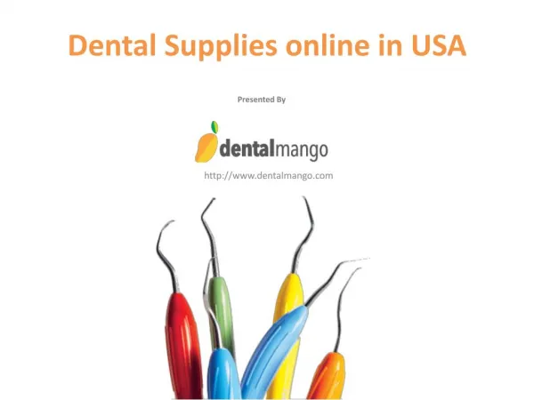 Dental supplies online