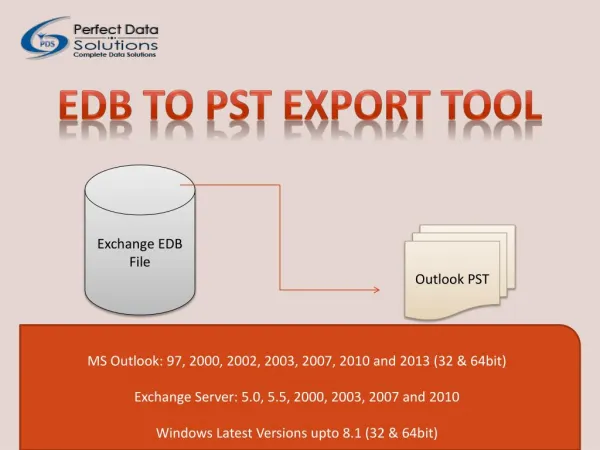 EDB to PST Export