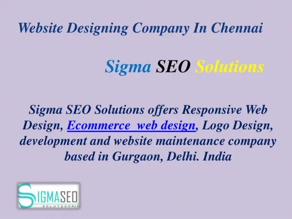 Website Designing Company In Chennai
