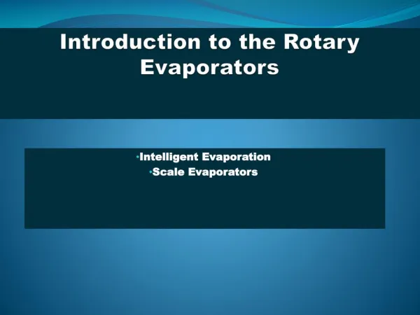 Rotary Evaporators