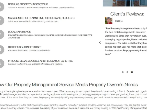 Property management baltimore county company information