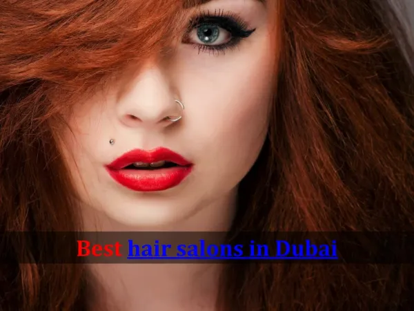 Best hair salons in Dubai