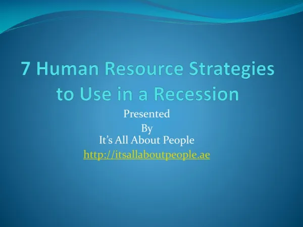 7 Human Resource Strategies to Use in a Recession.pptx Downl