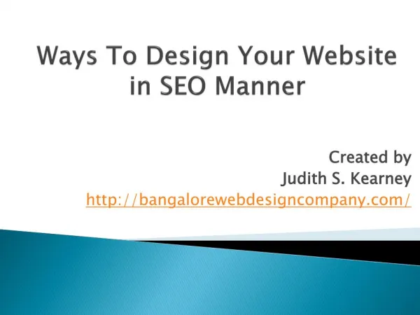 Ways To Design Your Website in SEO Manner