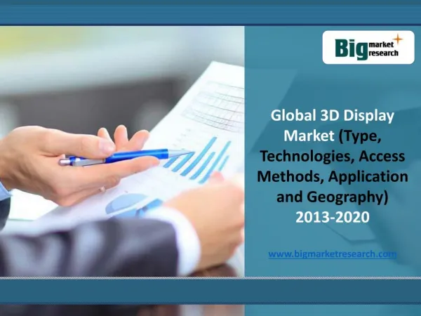 Global 3D Display Market Forecast,Trends to 2020