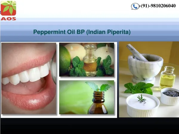 Peppermint Oil, Essential Peppermint Oil