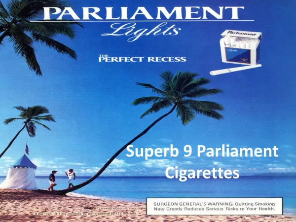 Superb 9 Parliament Cigarettes