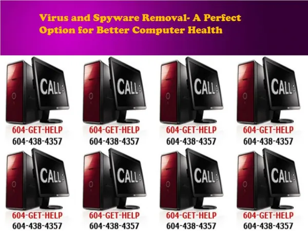 Virus and Spyware Removal- A Perfect Option for Better Compu