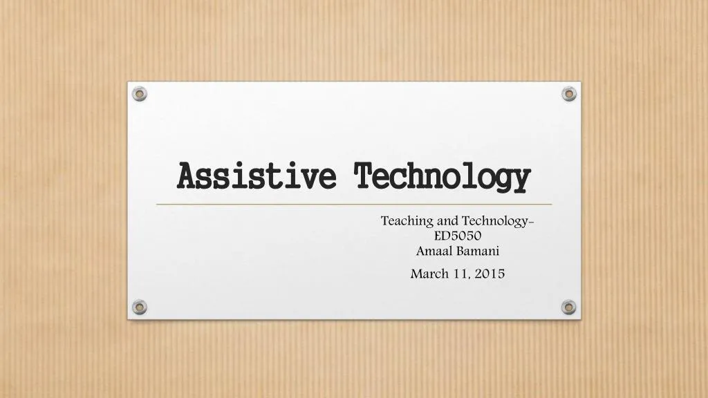 assistive technology