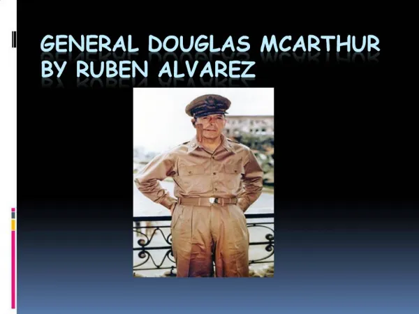 General Douglas McArthur by Ruben Alvarez