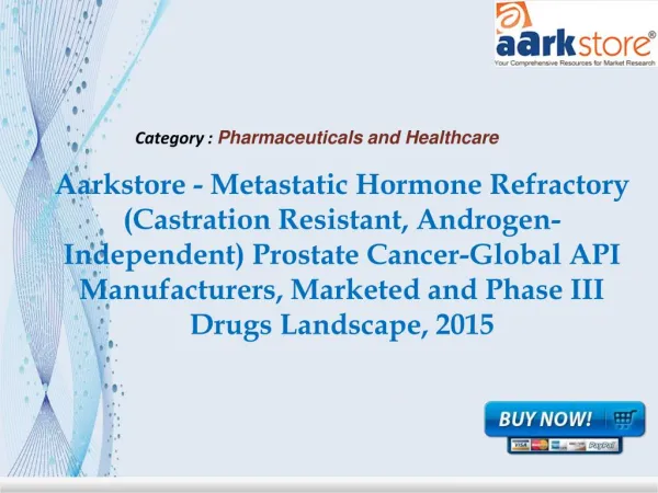 Aarkstore - Metastatic Hormone Refractory